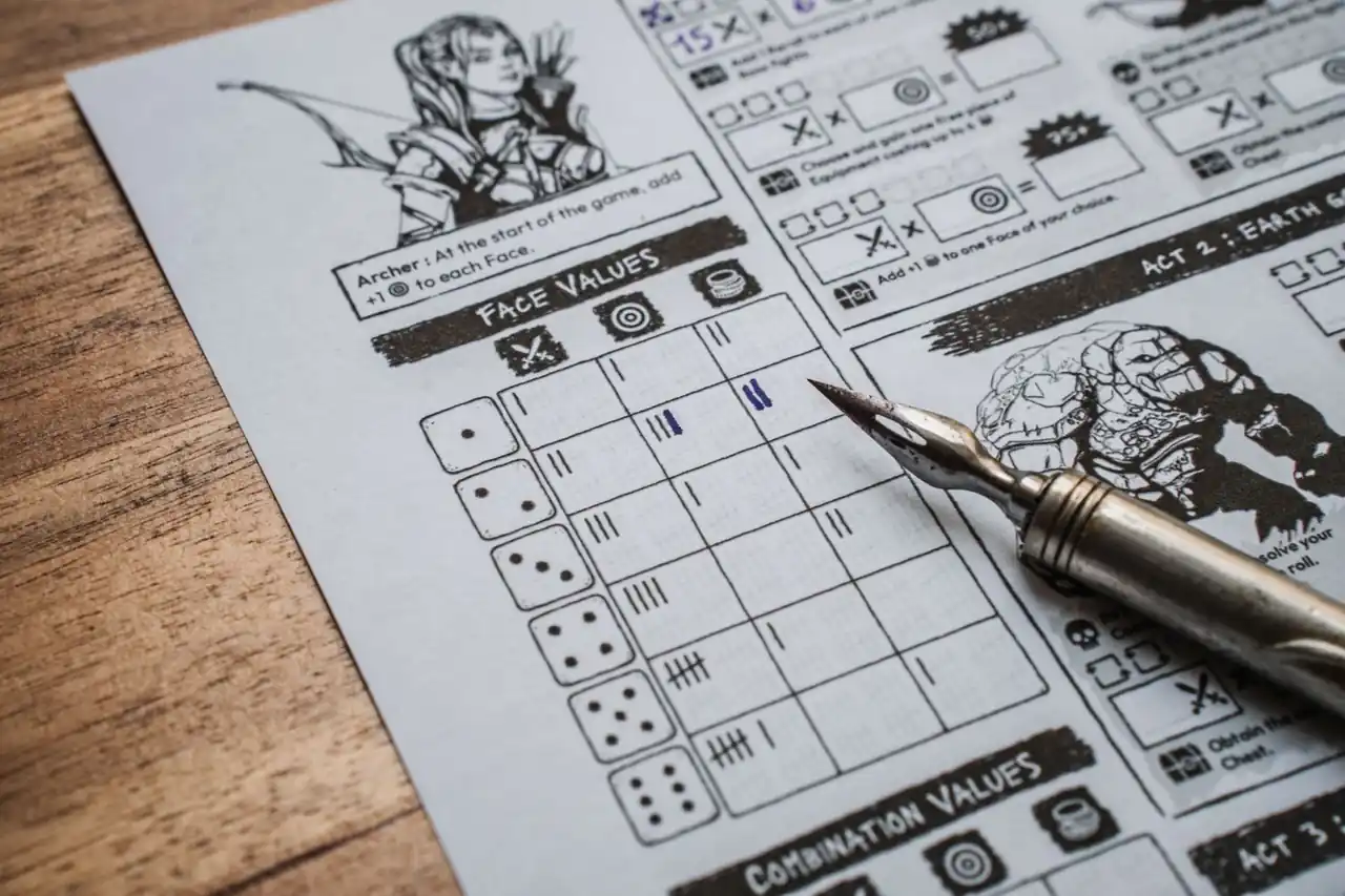 Tabletop-Komponenten im frostigen Stil für Frosthain
